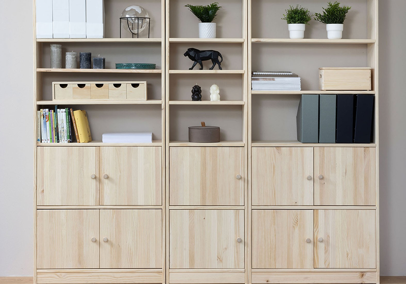 Librería de 6 módulos en madera de ébano5